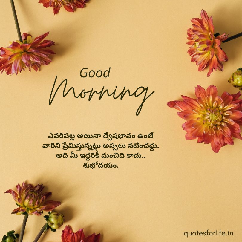 Good Morning Quotes in Telugu