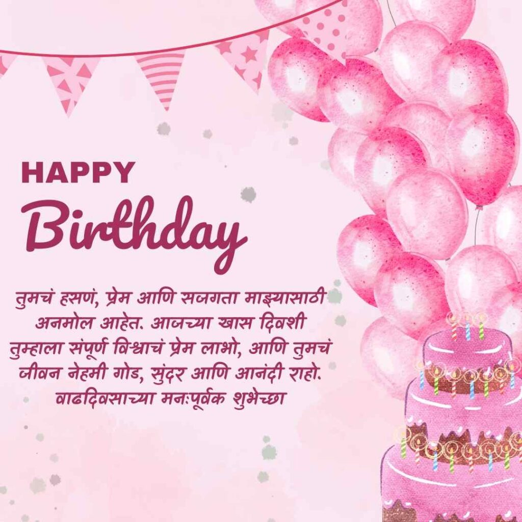 Happy Birthday Quotes in Marathi