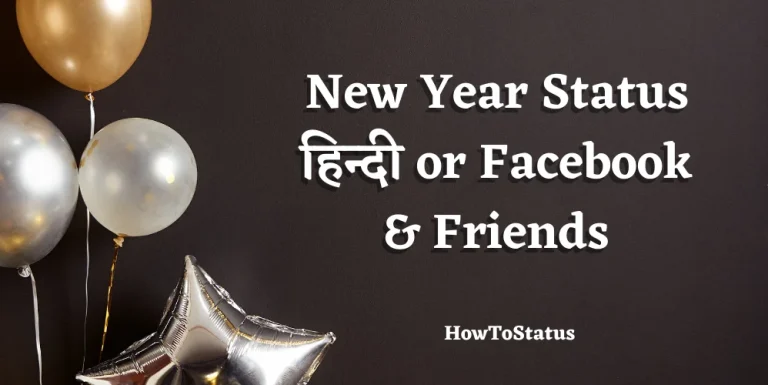 New Year Status हिन्दी or Facebook & Friends
