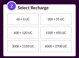 Bgmi CodaShop Uc Recharge Plan