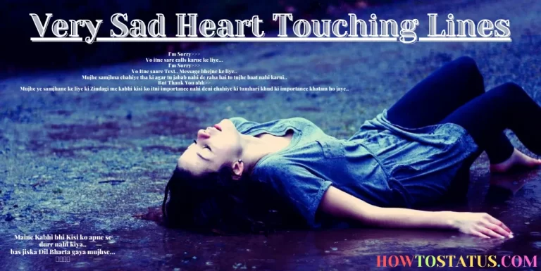Very Sad Heart Touching Lines