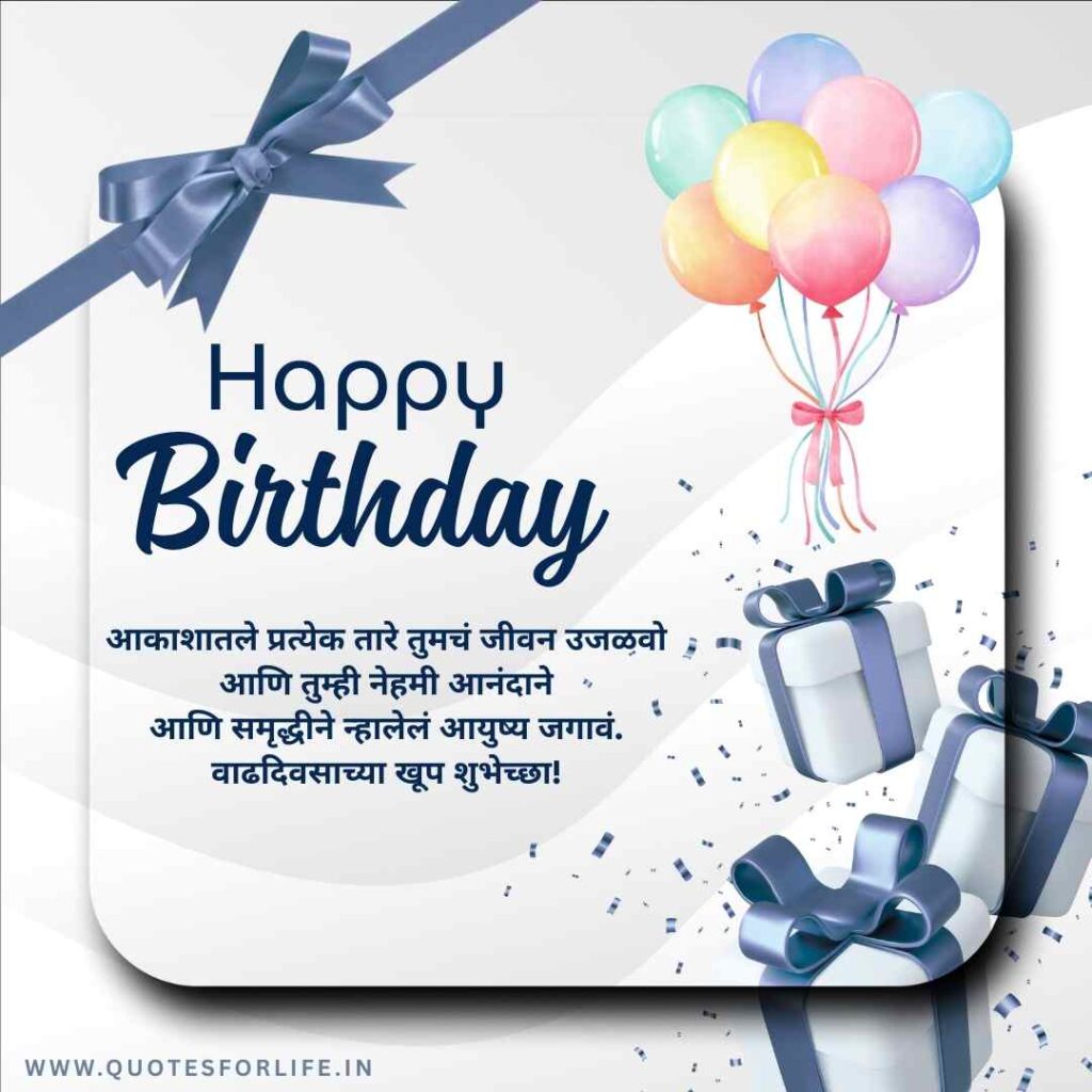 वाढदिवसाच्या हार्दिक शुभेच्छा